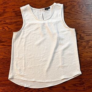 Women's Pleione Large White Sleeveless Top